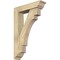 Ekena Millwork Merced Traditional Rough Sawn Bracket w/ Offset Brace, Douglas Fir, 6"W x 24"D x 36"H BKT0604X24X36MRC01RDF - alternate 1